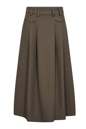 LunaCC Pocket Pleat Skirt 154-Walnut - 34222