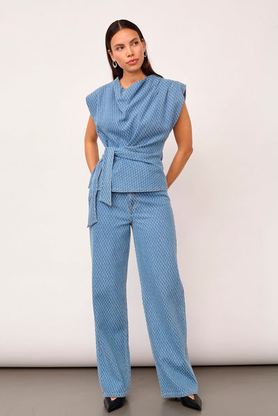 AntoCC Denim Pant 45004-Light Denim - 500179 Thumbnail