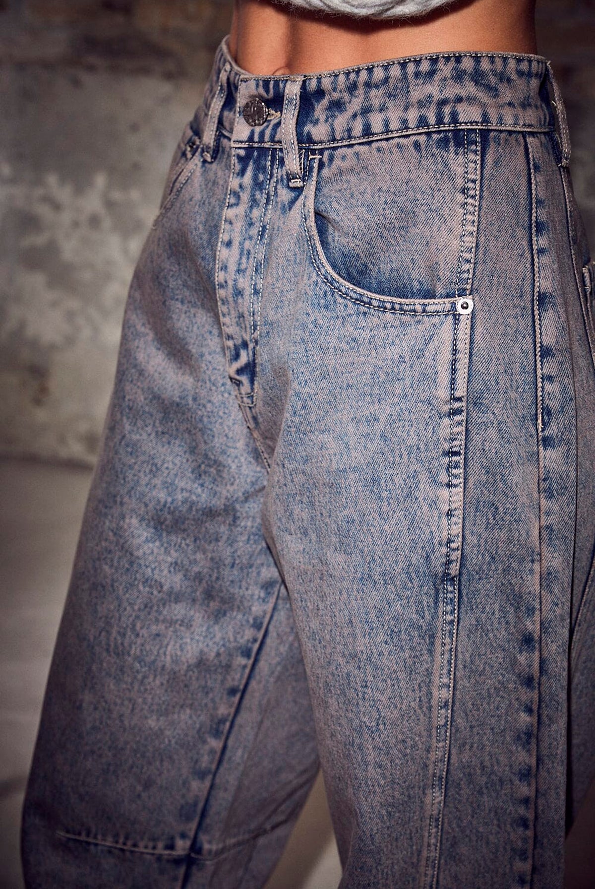 Drew Barrel Panel Jeans Mocca Mocca - HL10848
