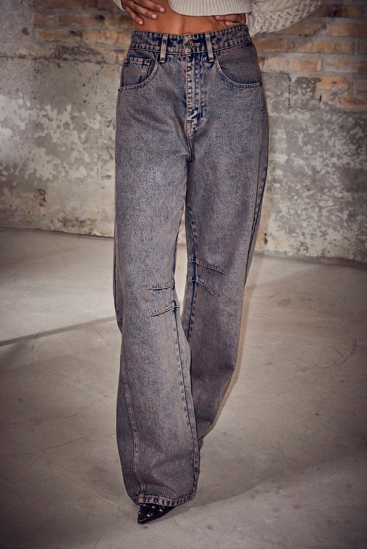 Drew Barrel Panel Jeans Mocca Mocca - HL10848