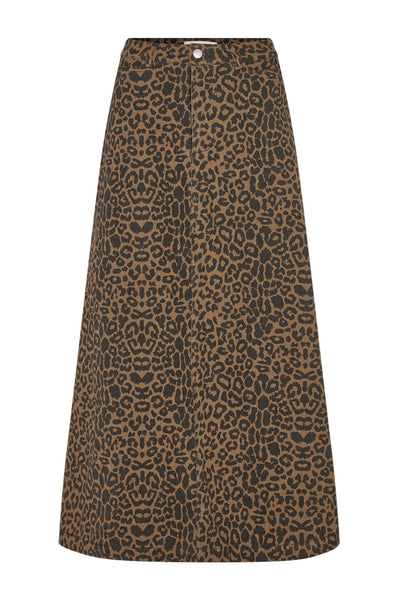 LunaLL Maxi Skirt 72 Leopard Print - 25461-2024 Thumbnail