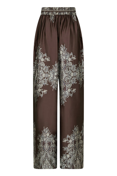 Lunet Paisley Border Dark brown - 167274 Thumbnail