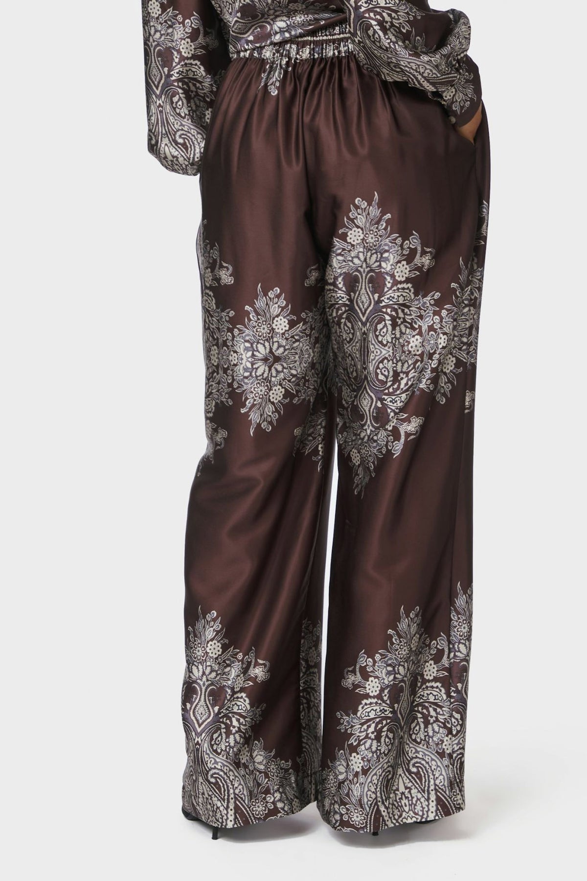 Lunet Paisley Border Dark brown - 167274