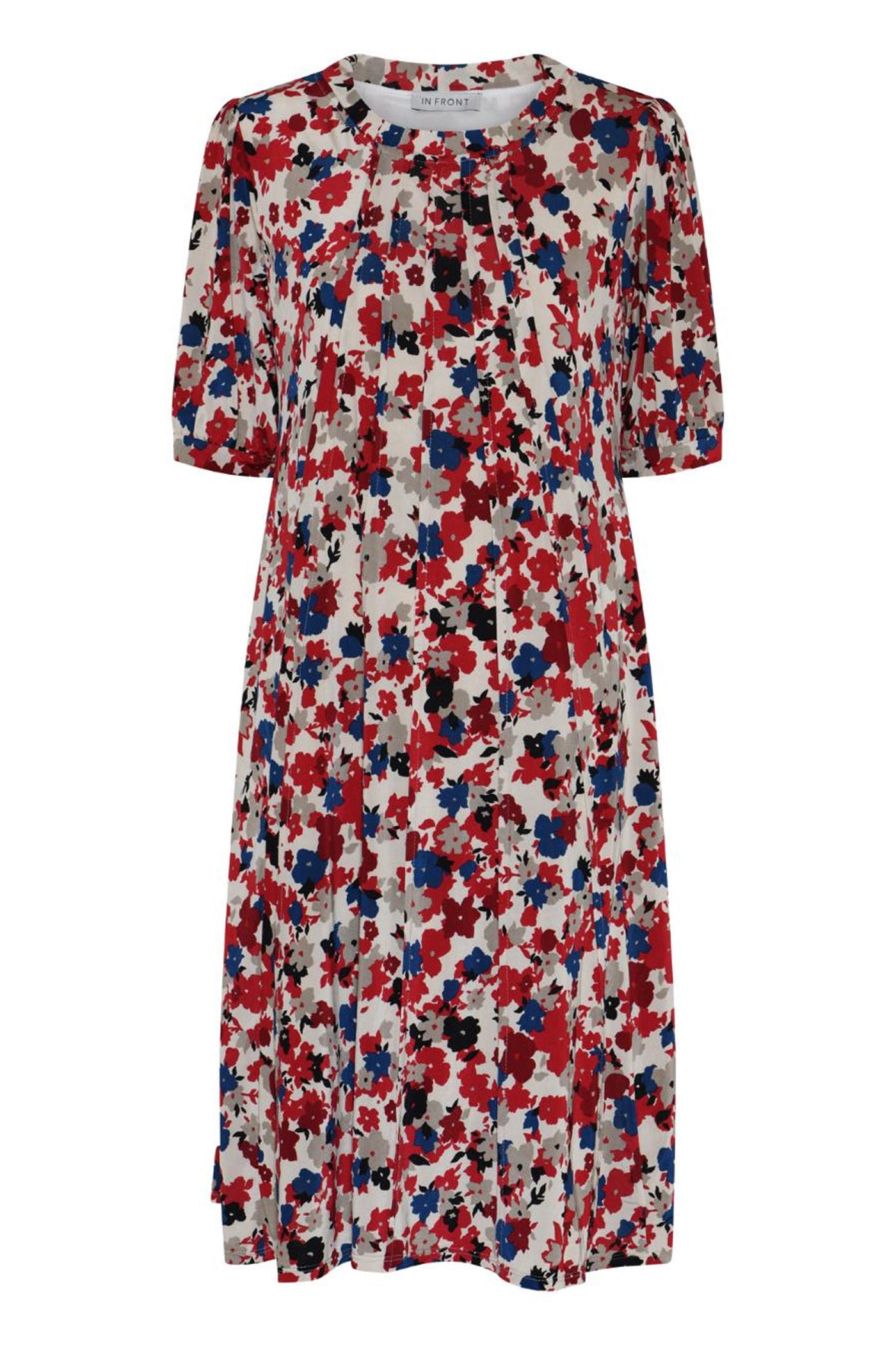 Luzia dress 1/2 sleeves Red - 17009