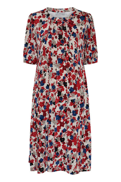 Luzia dress 1/2 sleeves Red - 17009 Thumbnail