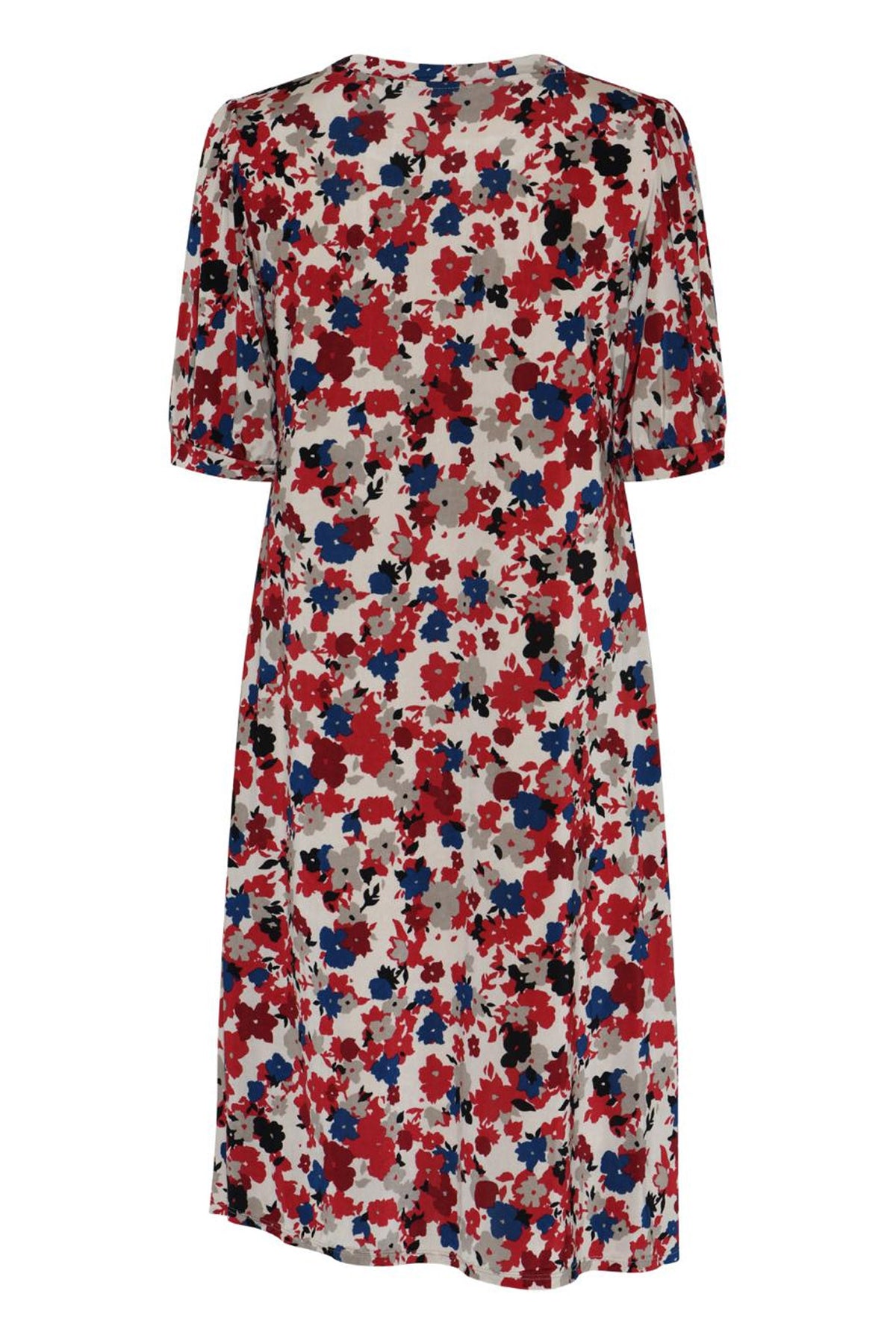 Luzia dress 1/2 sleeves Red - 17009