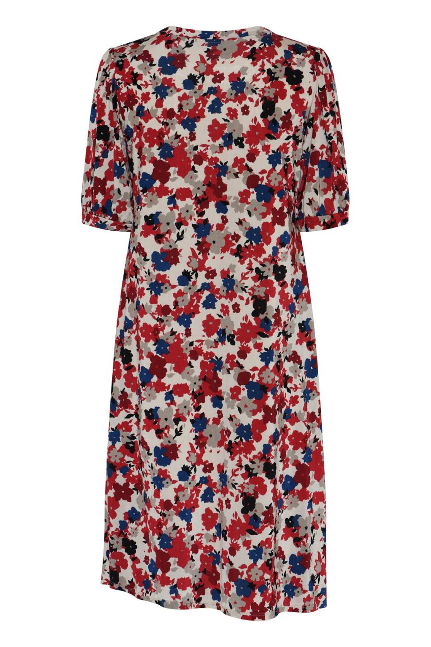Luzia dress 1/2 sleeves Red - 17009