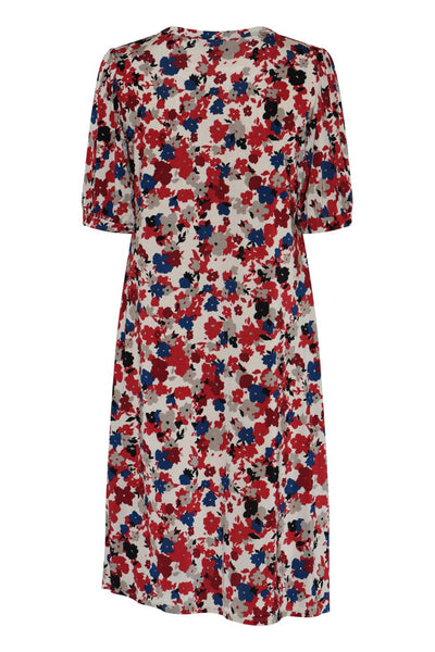 Luzia dress 1/2 sleeves Red - 17009 Thumbnail