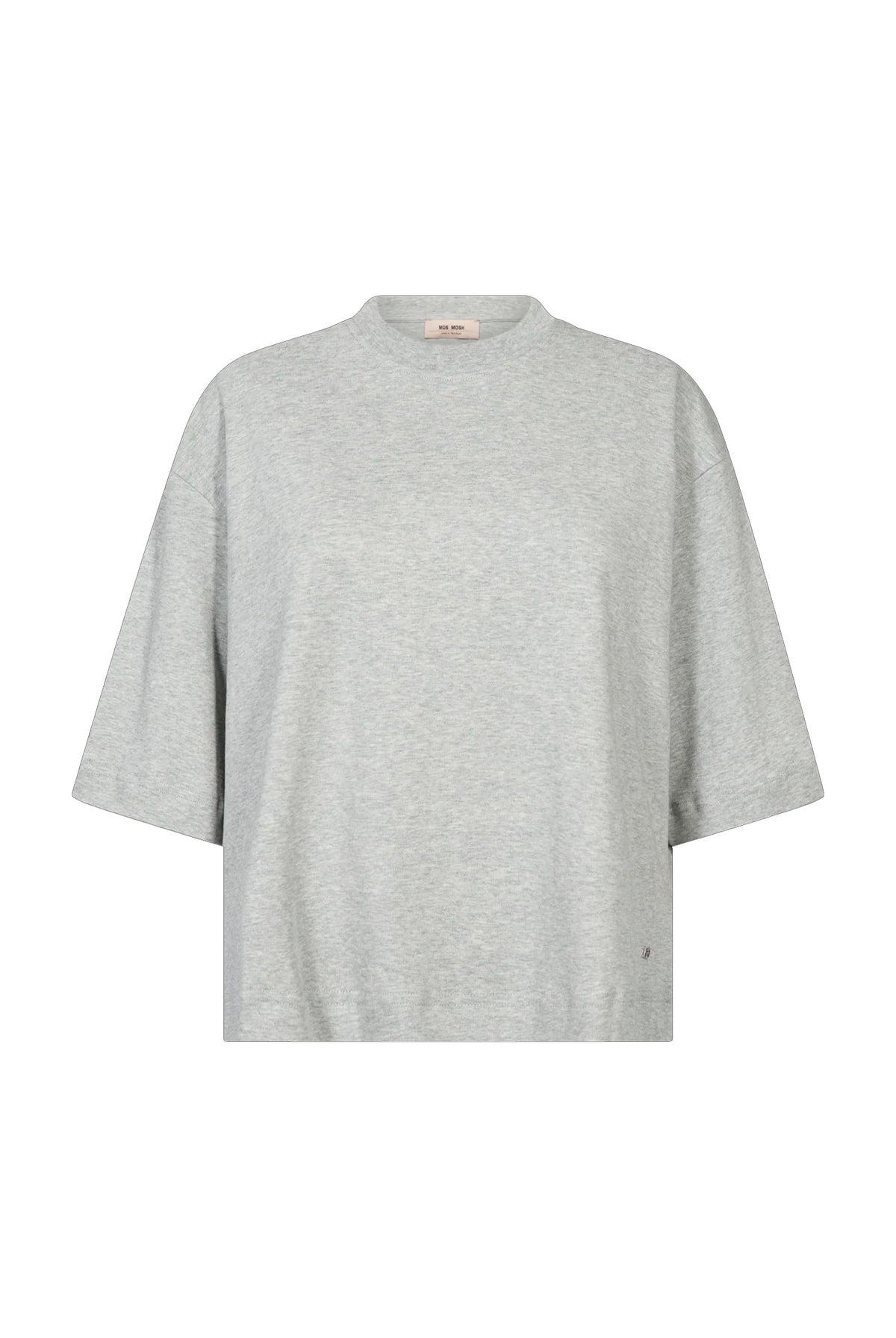 MMNatalie O-SS Boxy Tee Grey Melange - 183900