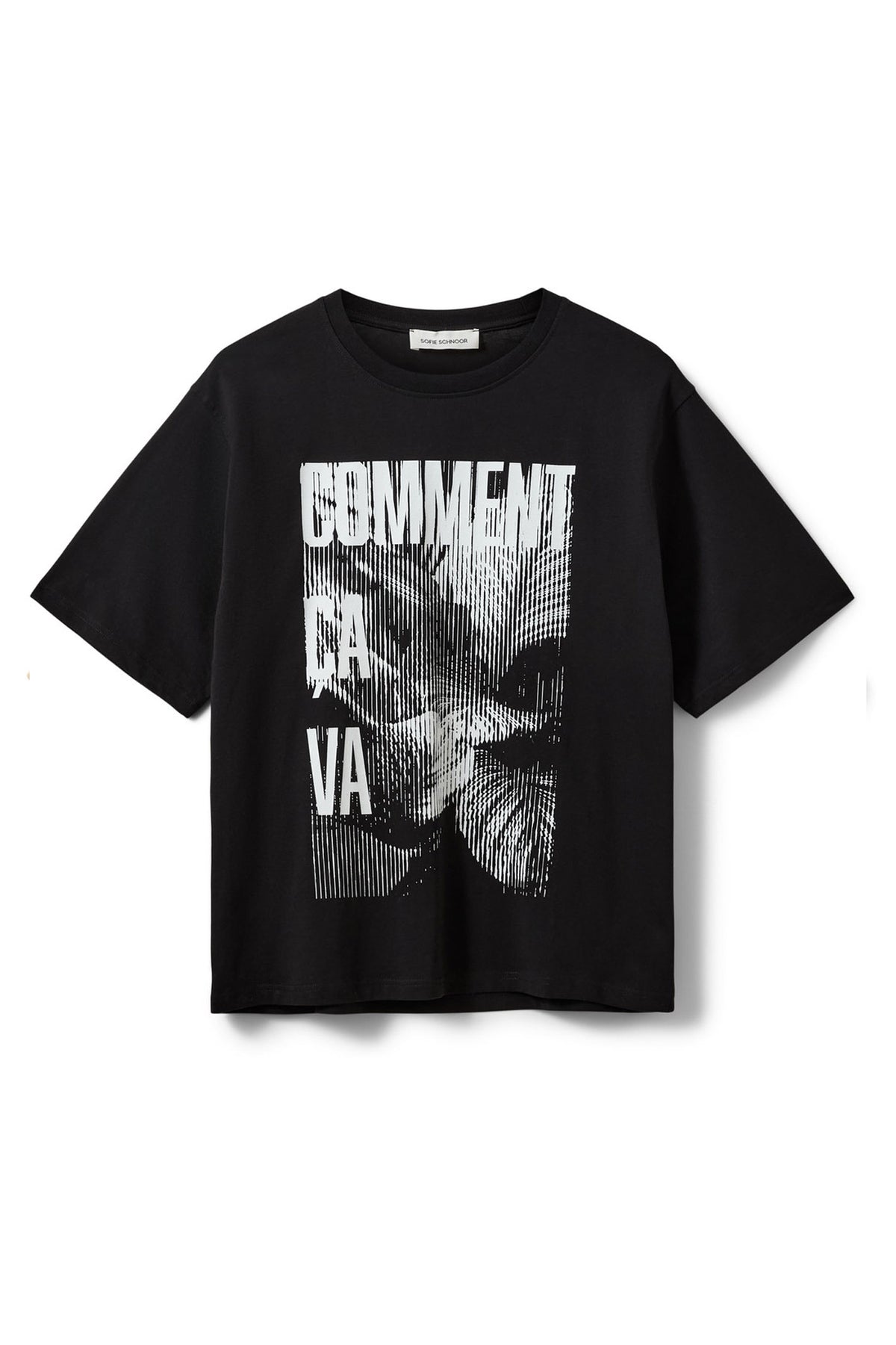 MAESW OVERSIZED PRINTED T-SHIR 1000 Black - S262365