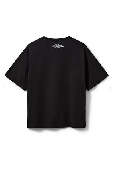 MAESW OVERSIZED PRINTED T-SHIR 1000 Black - S262365 Thumbnail