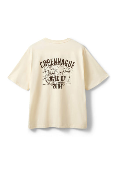 MAESW OVERSIZED T-SHIRT 0118 Antique White - S262320 Thumbnail