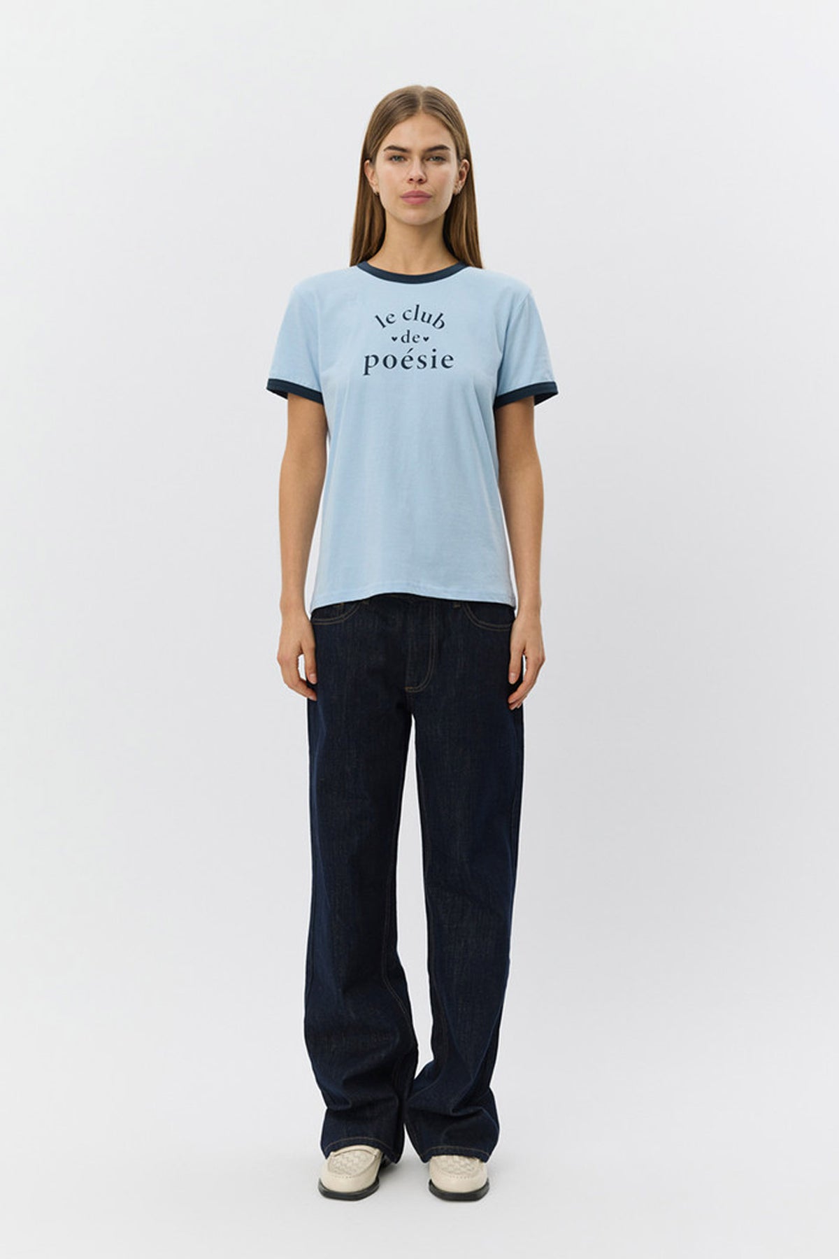 MAGGIESW CONTRAST TRIM T-SHIRT 5076 Blue - S261435