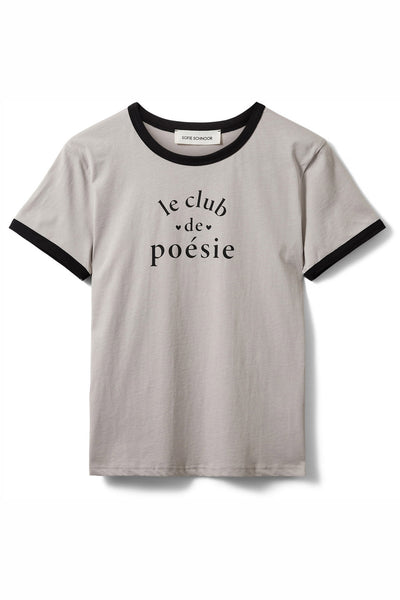 MAGGIESW CONTRAST TRIM T-SHIRT 8021 Dark grey - S261435 Thumbnail