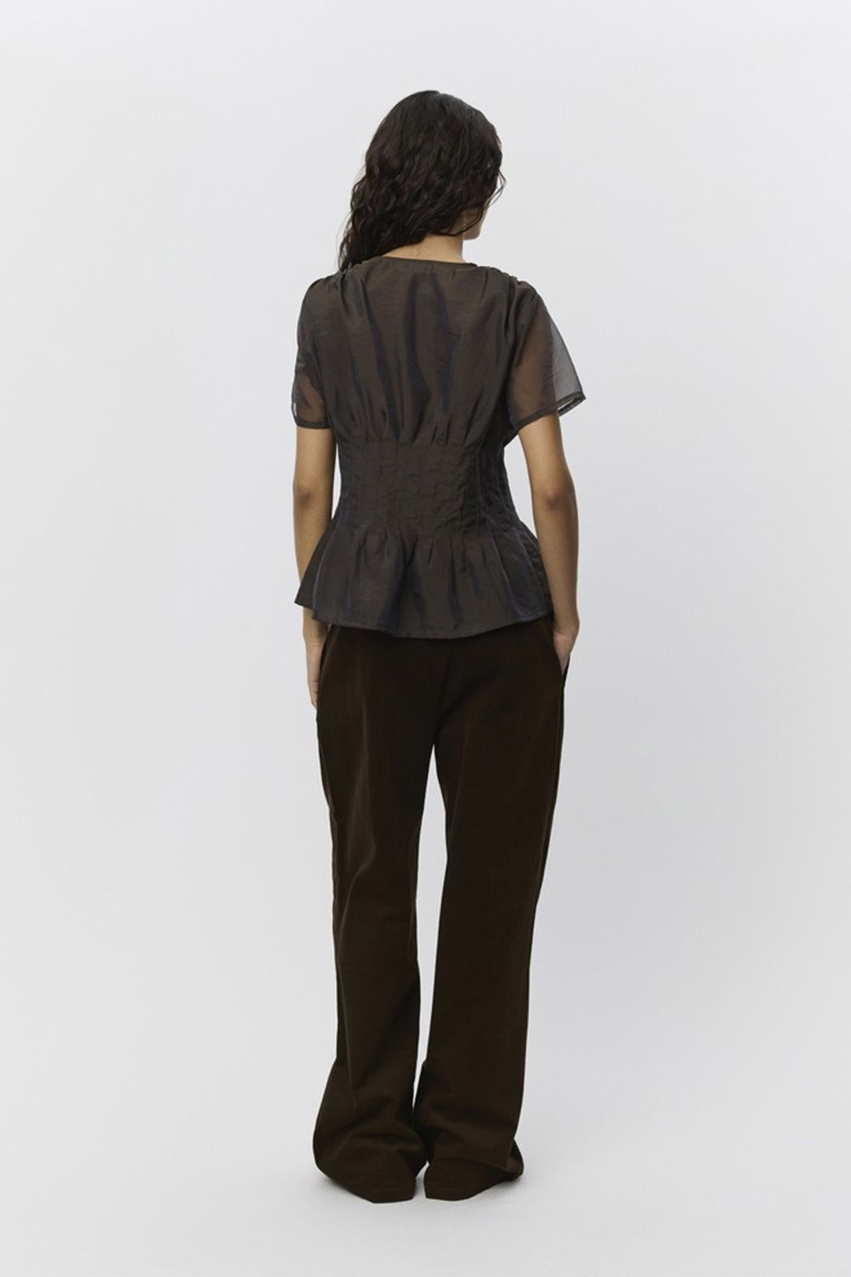 MALINASW TROUSERS 7025 Dark brown - S253353