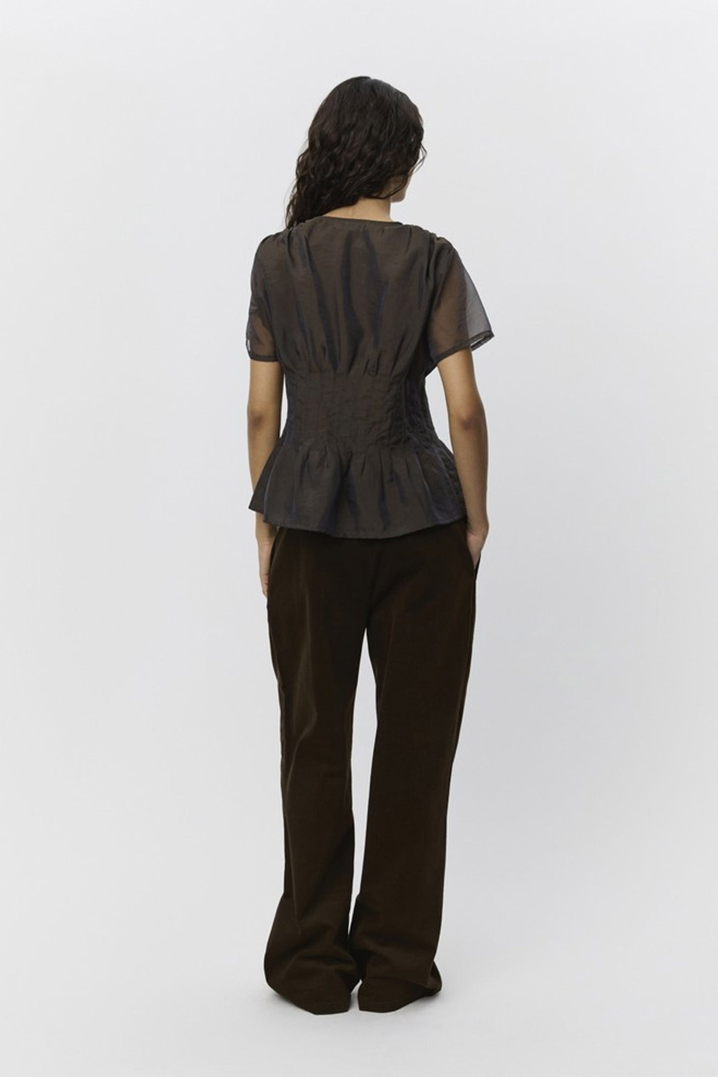 MALINASW TROUSERS 7025 Dark brown - S253353