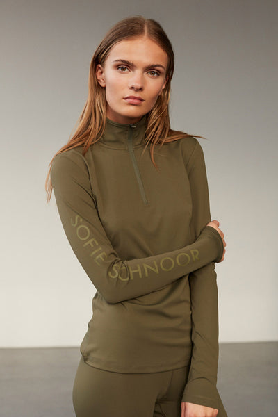 MALLORYSW T-SHIRT LONG SLEEVE Army Green - SNOS411 Thumbnail
