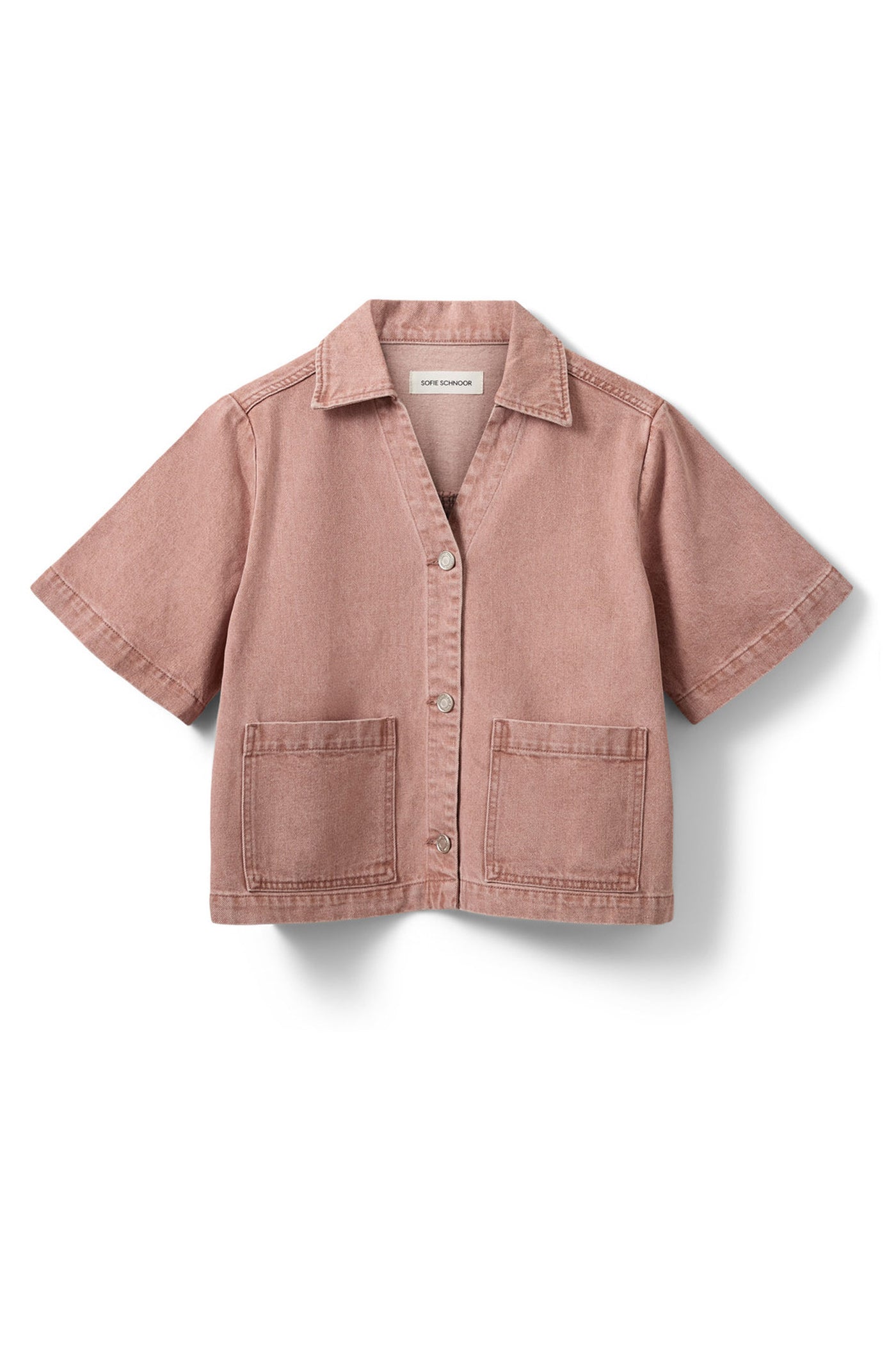 MANJASW SHORT SLEEVE DENIM SHI 9102 Rose Denim - S262245