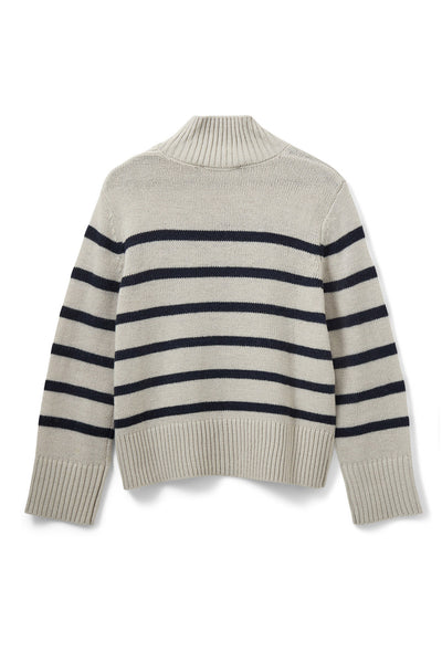 MARGARETSW SWEATER 8048 Grey Striped - S253176 Thumbnail