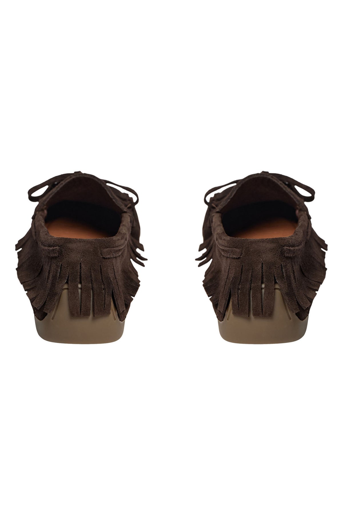 MARGITSW FRINGE SHOE 7080 Dark brown - S262761