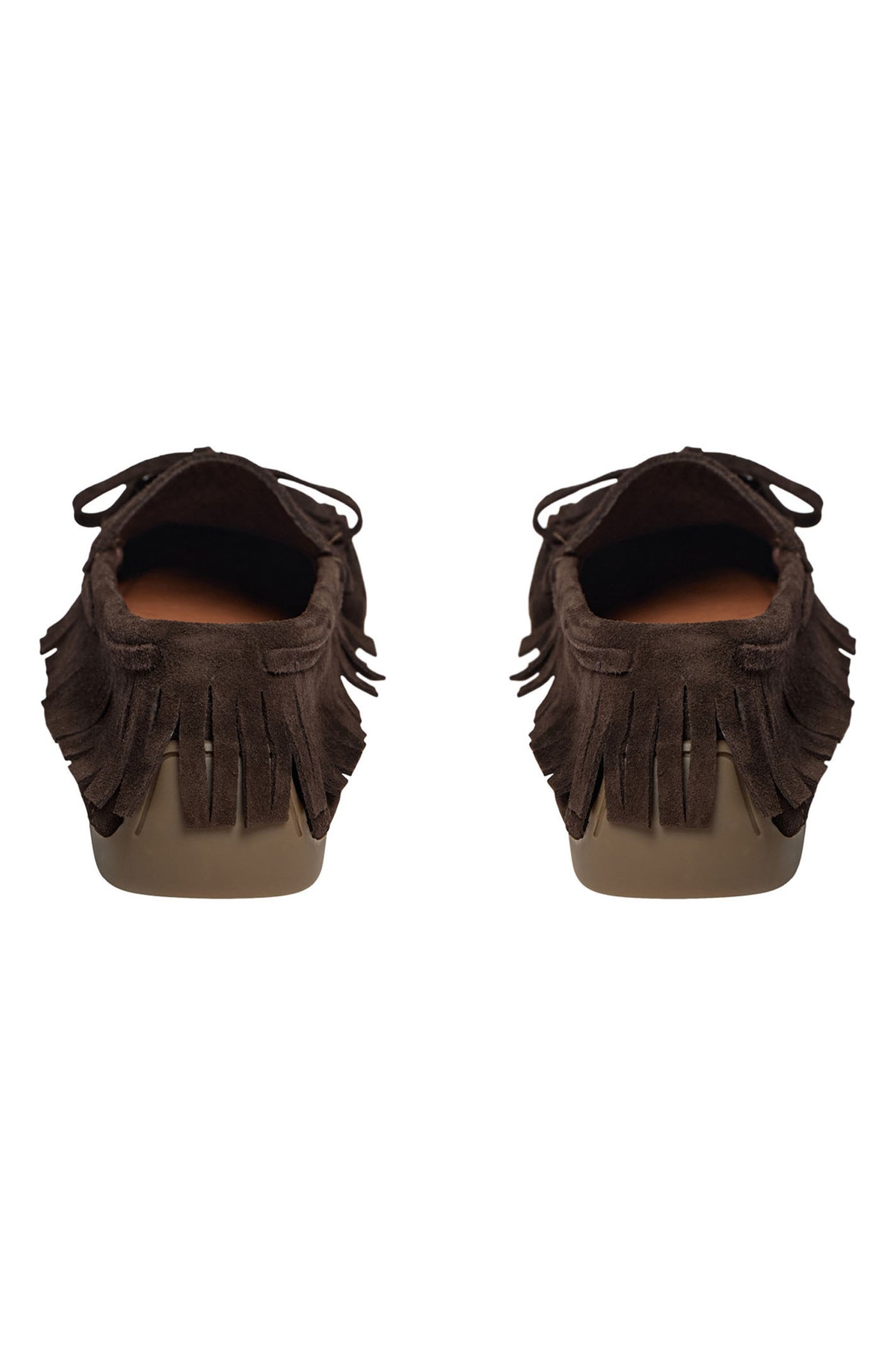 MARGITSW FRINGE SHOE 7080 Dark brown - S262761