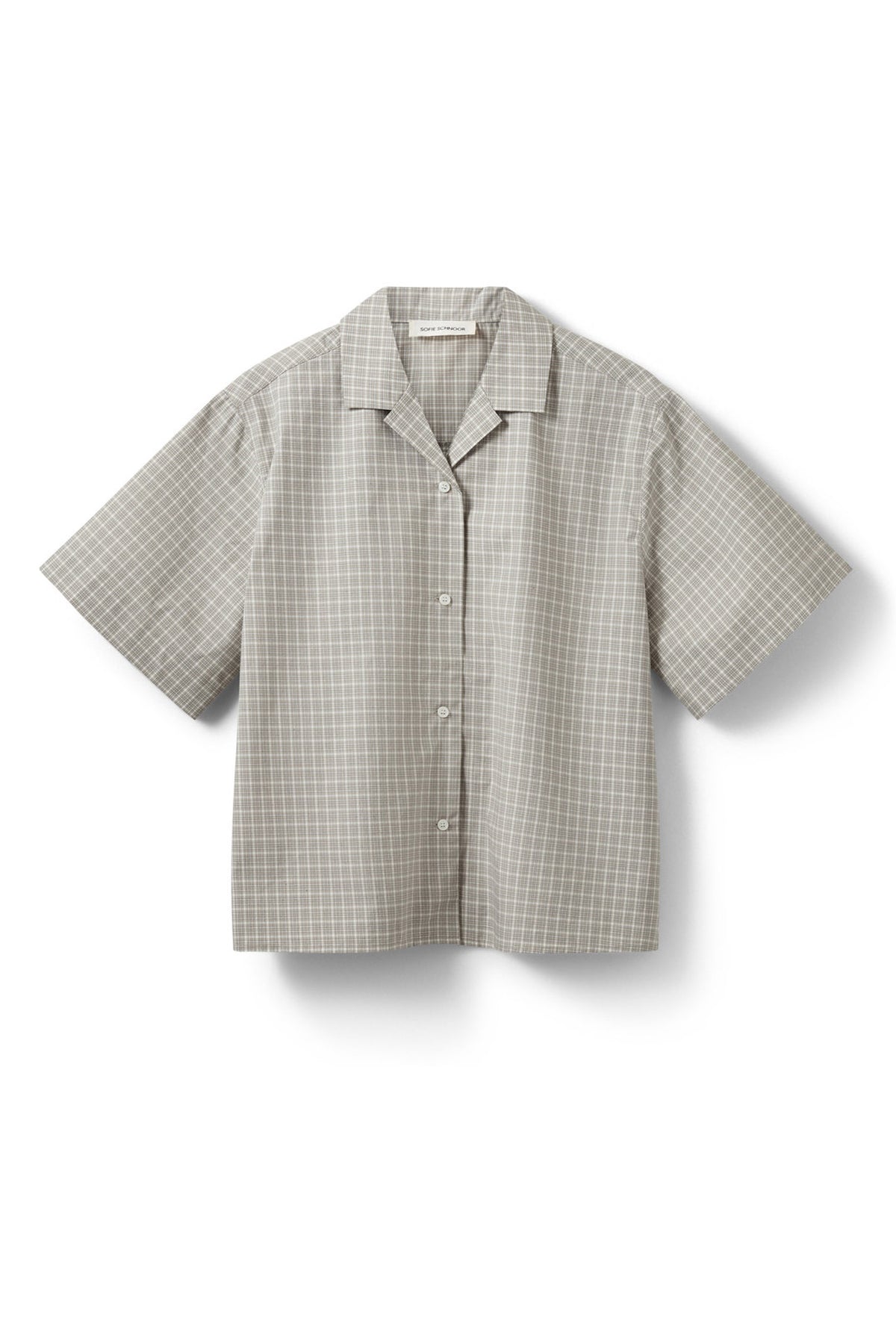 MAVISSW SHORT SLEEVE SHIRT 8040 Grey check - S262295
