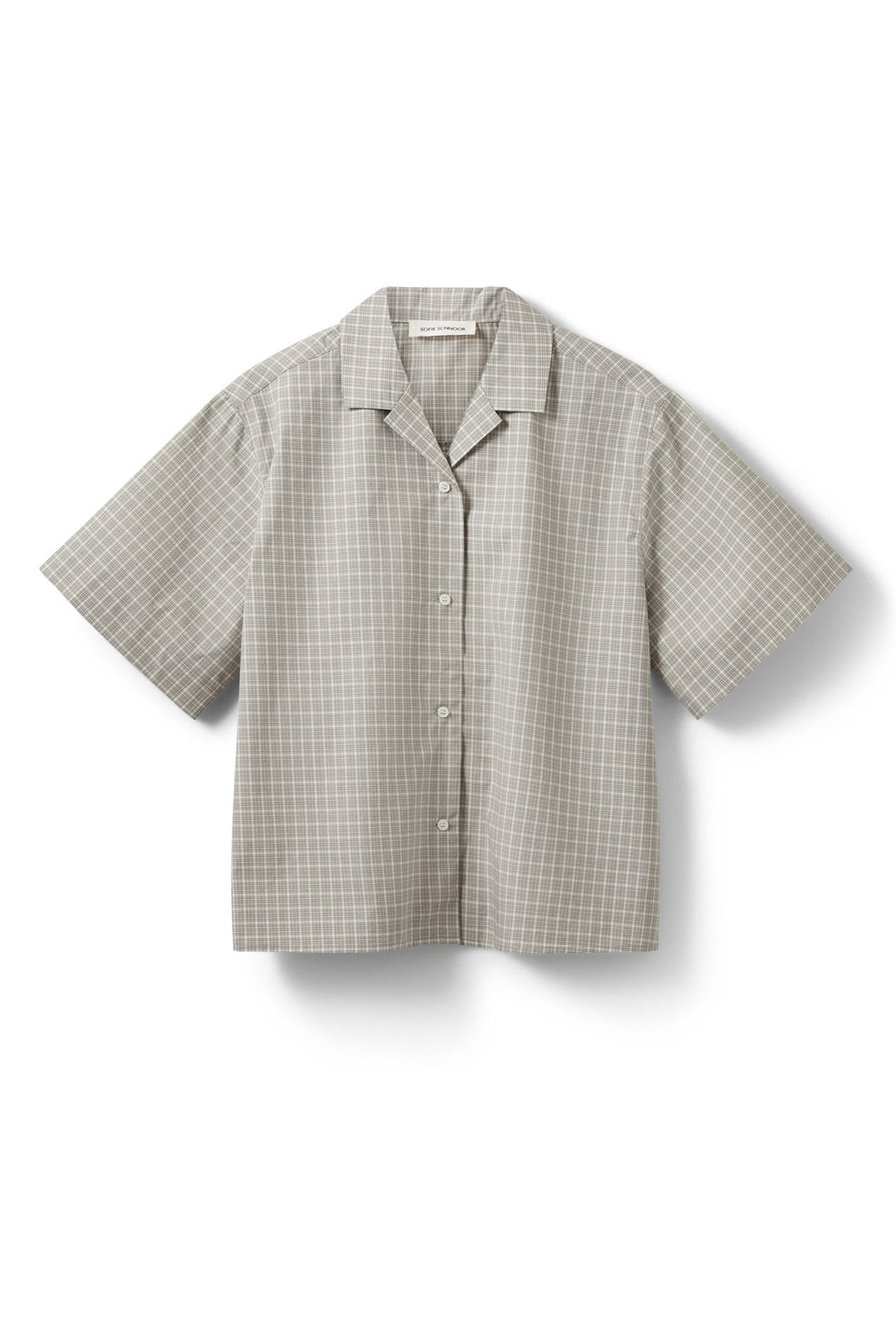 MAVISSW SHORT SLEEVE SHIRT 8040 Grey check - S262295