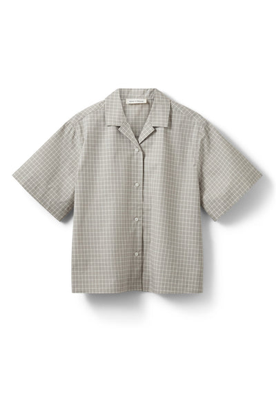 MAVISSW SHORT SLEEVE SHIRT 8040 Grey check - S262295 Thumbnail