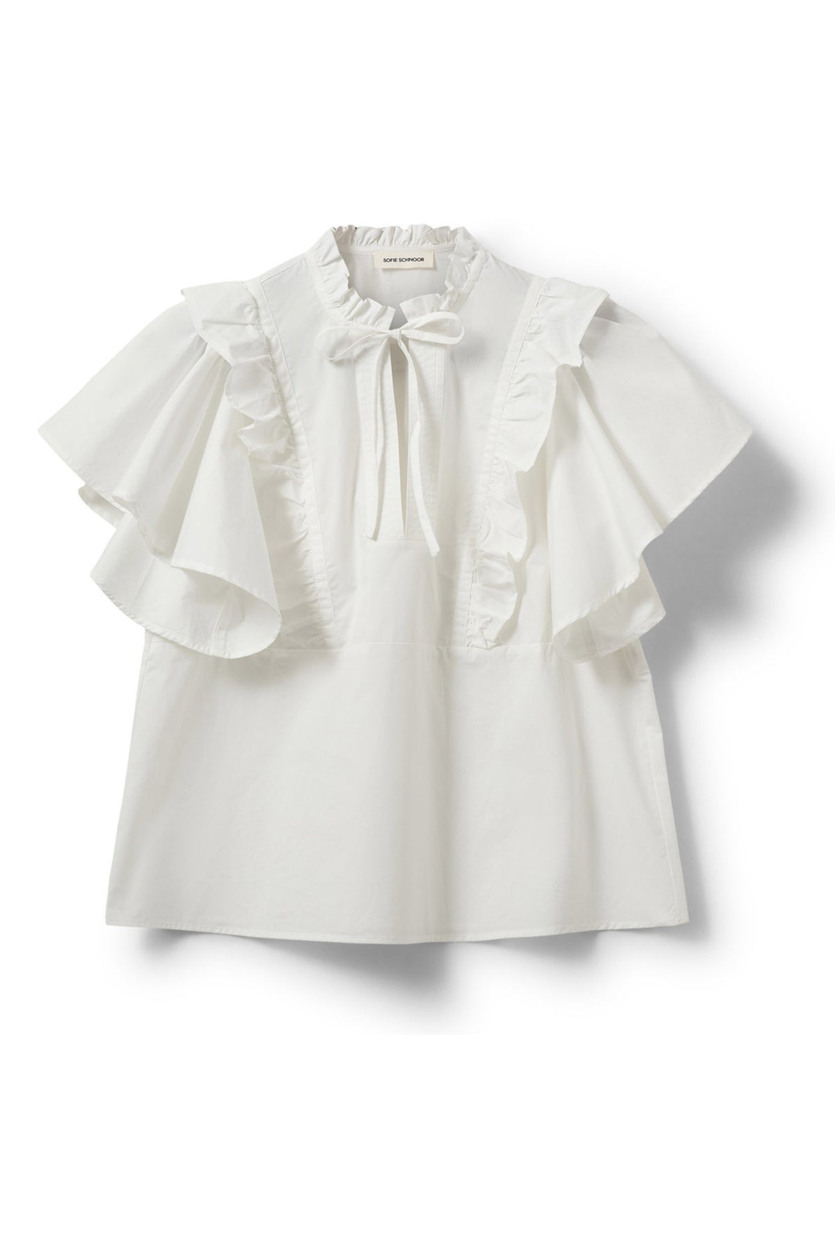 MERLINDASW FRILL TOP 0141 White Alyssum - S262117