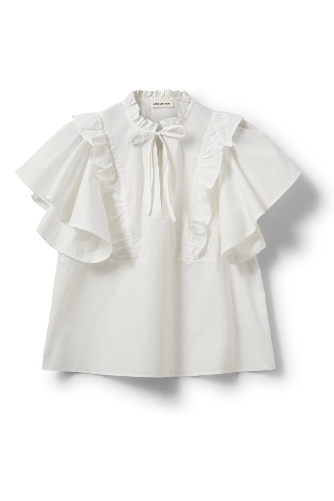 MERLINDASW FRILL TOP 0141 White Alyssum - S262117