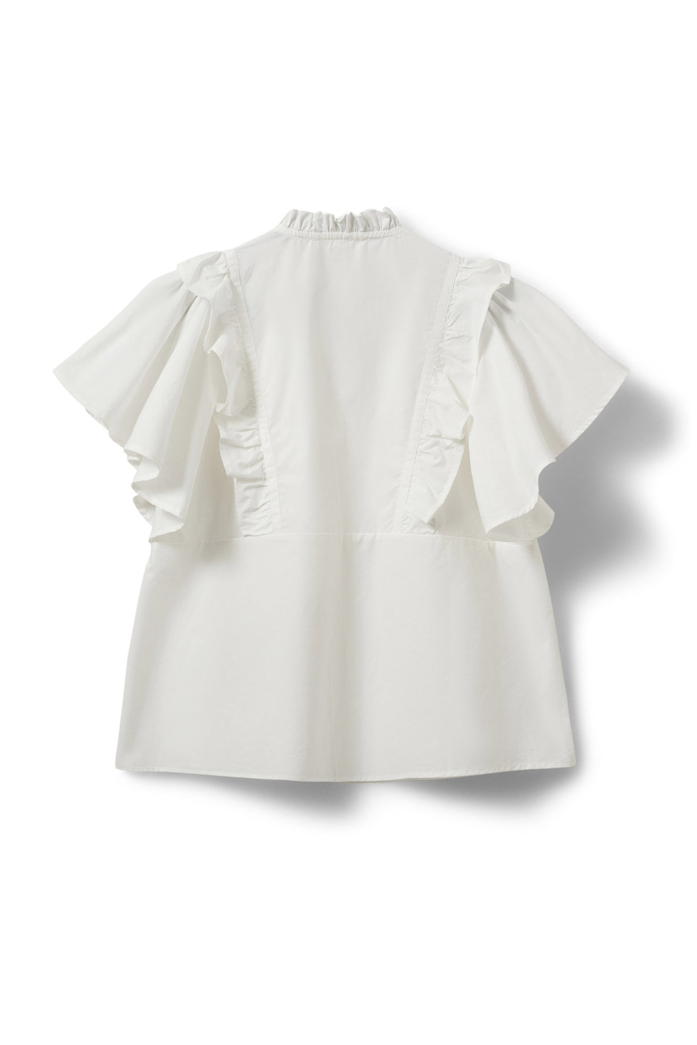MERLINDASW FRILL TOP 0141 White Alyssum - S262117
