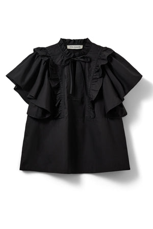 MERLINDASW FRILL TOP 1000 Black - S262117