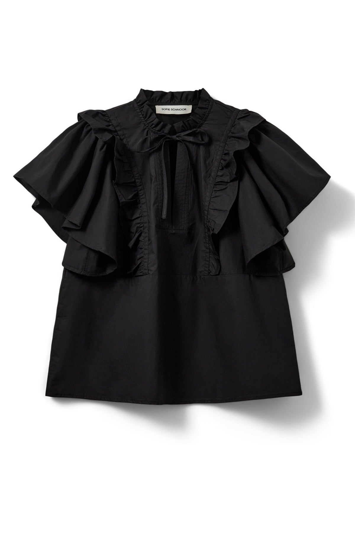 MERLINDASW FRILL TOP 1000 Black - S262117
