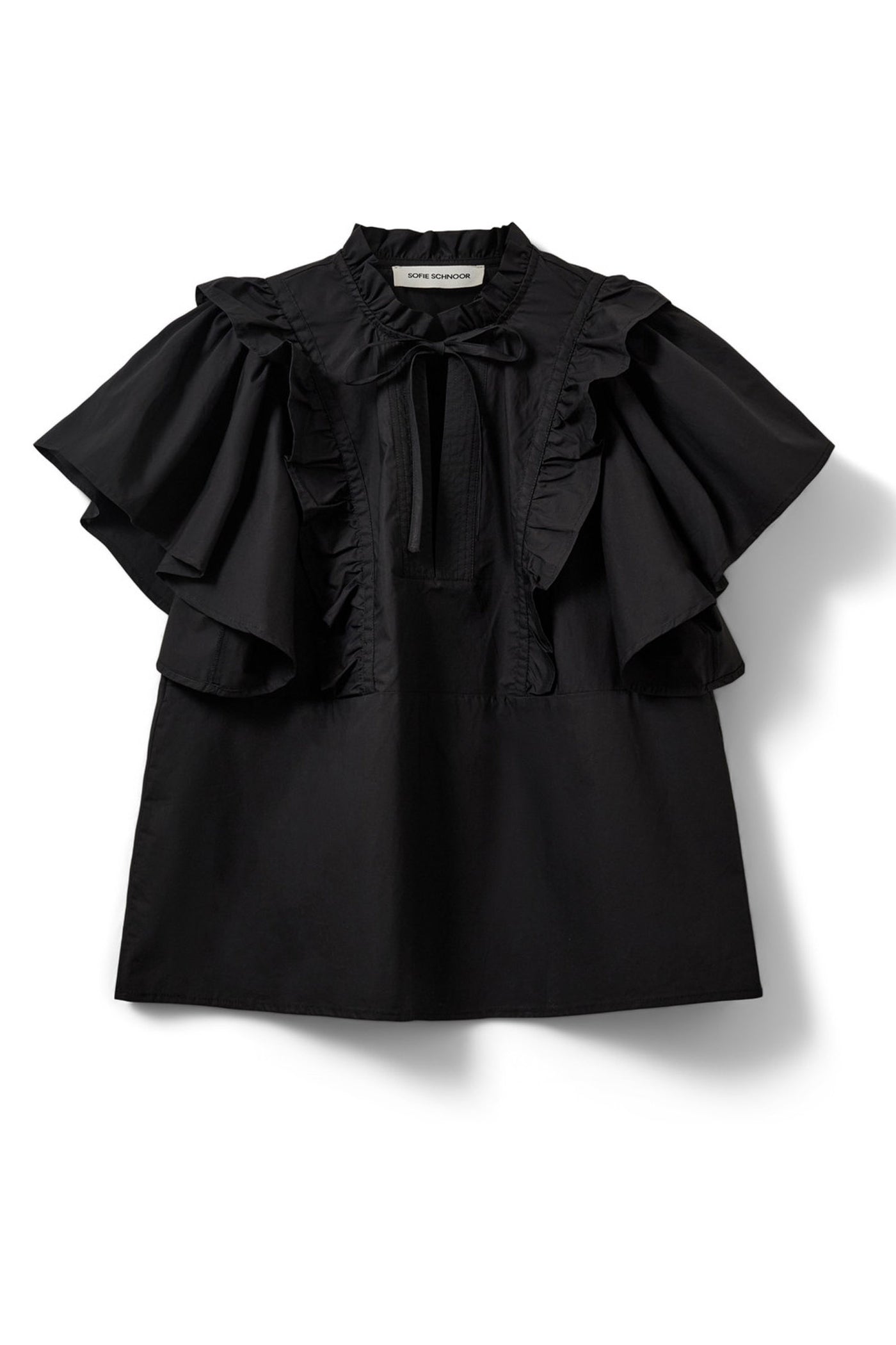 MERLINDASW FRILL TOP 1000 Black - S262117