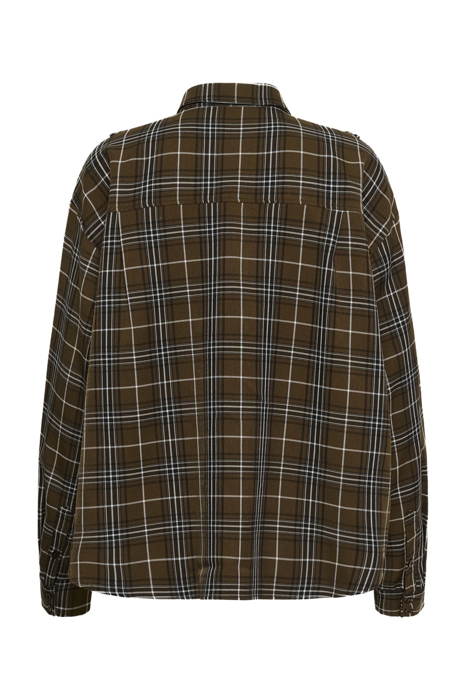 GZaleya shirt green olive check - 109881 - 10911461