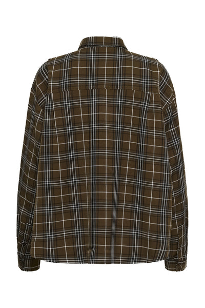 GZaleya shirt green olive check - 109881 - 10911461 Thumbnail
