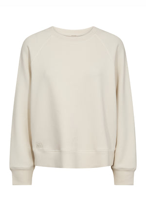 MMAbello O-LS Basic Sweatshirt ECRU