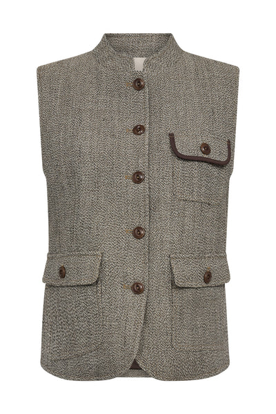 MMAbigail Utah Vest Dark Camel - 181200 Thumbnail