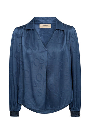MMAldo Monogram Blouse Ensign Blue - 175590