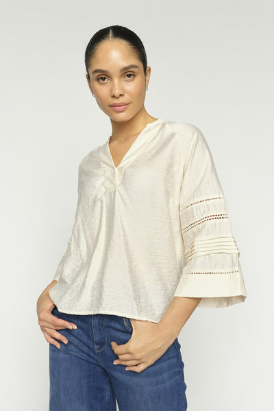 MMAleysa Nila Blouse ECRU - 177950 Thumbnail
