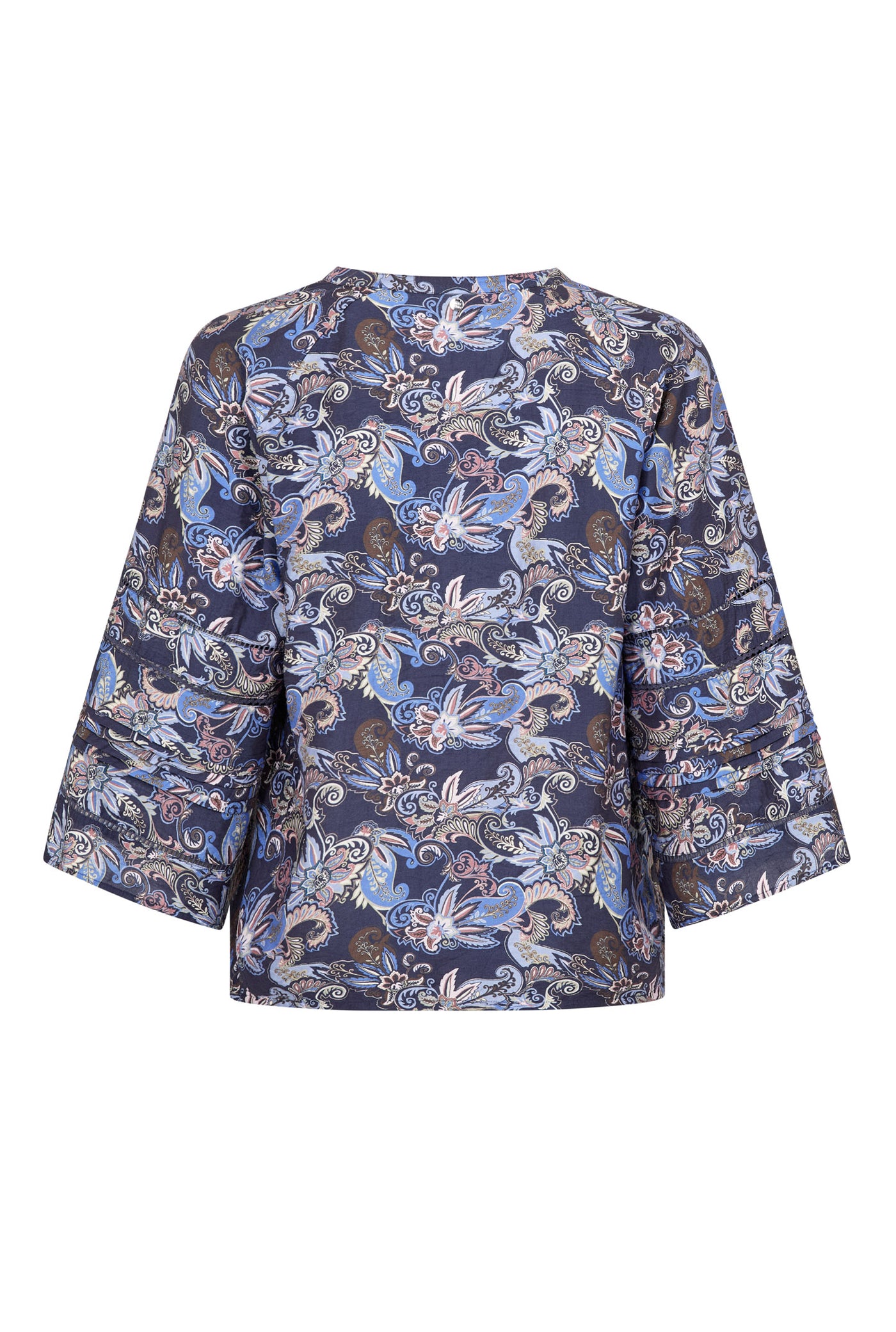 MMAleysa Paisley Blouse Crown Blue - 177960