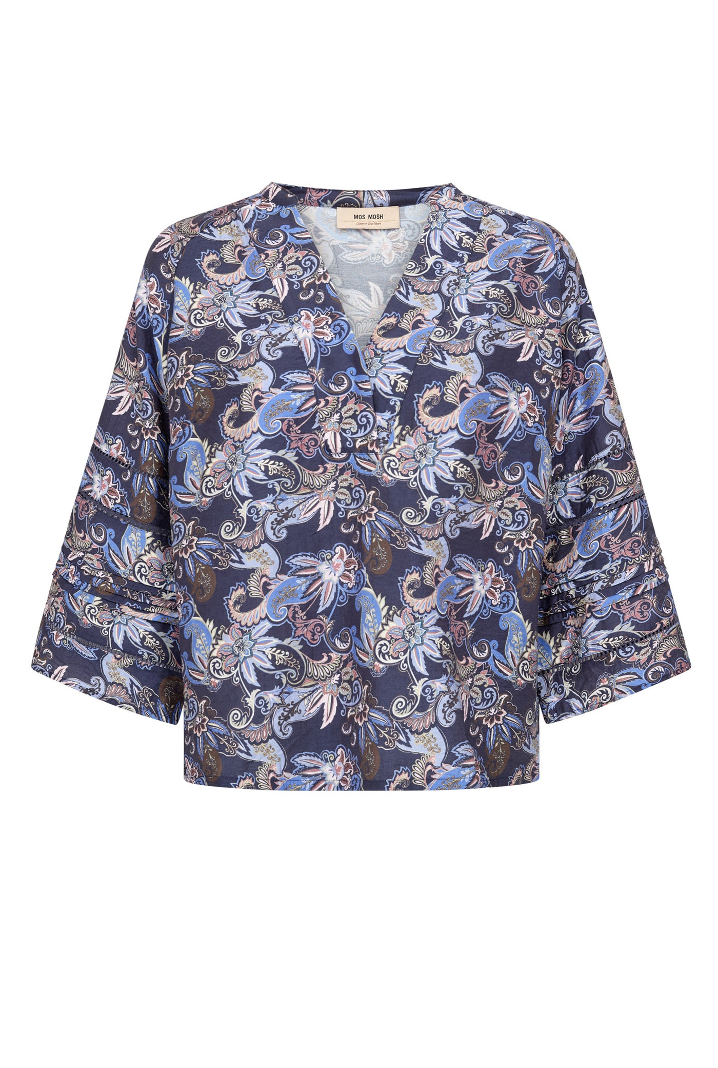 MMAleysa Paisley Blouse Crown Blue - 177960