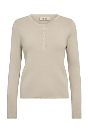 MMAliz Caliz Plain LS Knit Oxford Tan - 181870