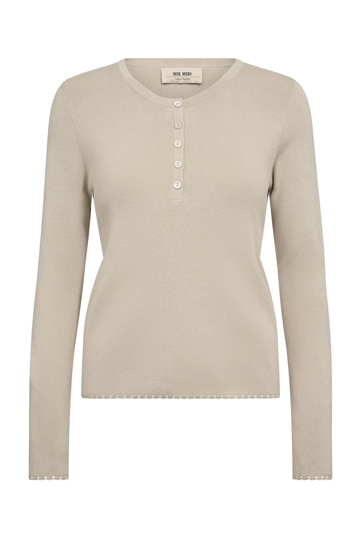 MMAliz Caliz Plain LS Knit Oxford Tan - 181870