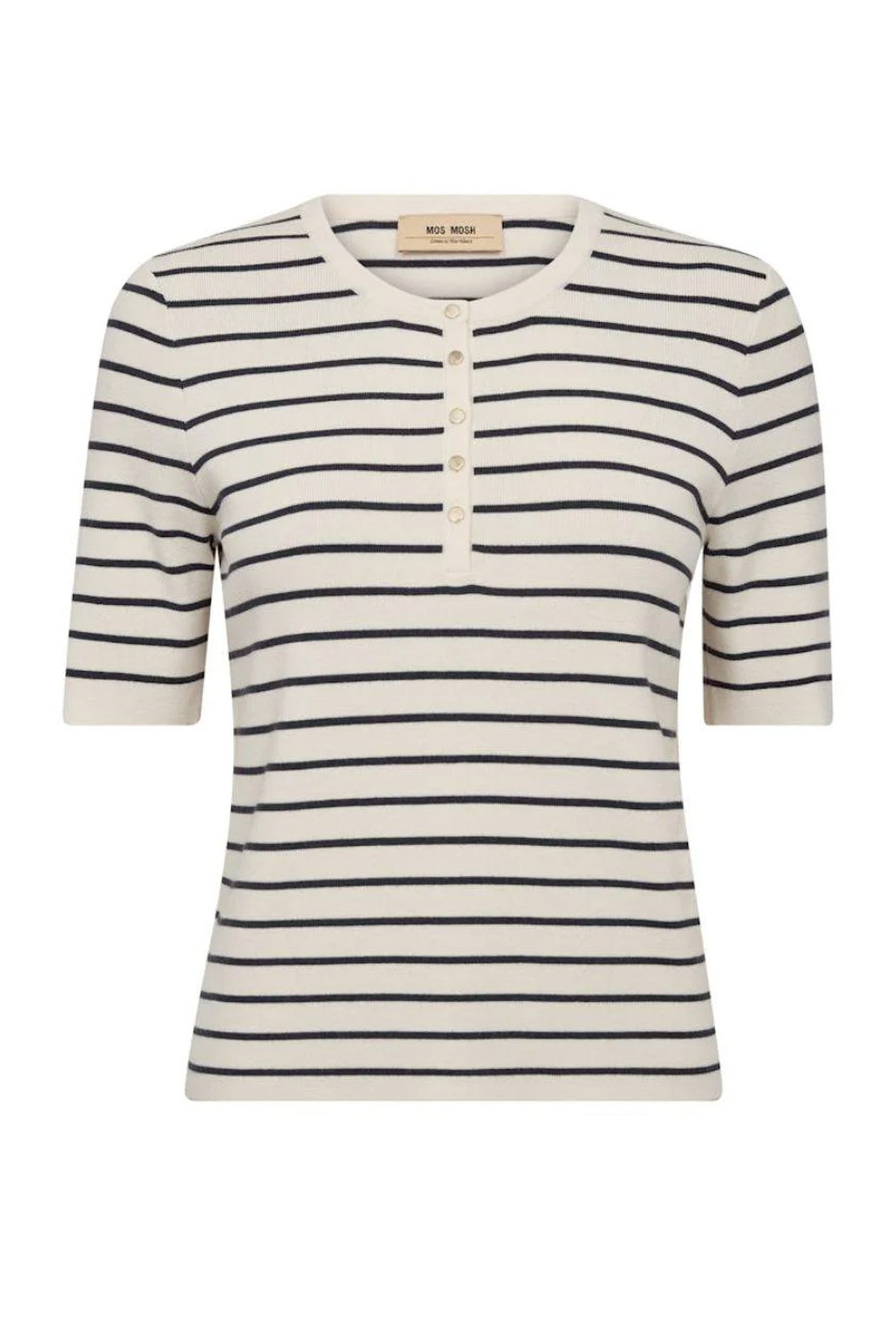 MMAliz Caliz Stripe SS Knit INDIA INK - 179080