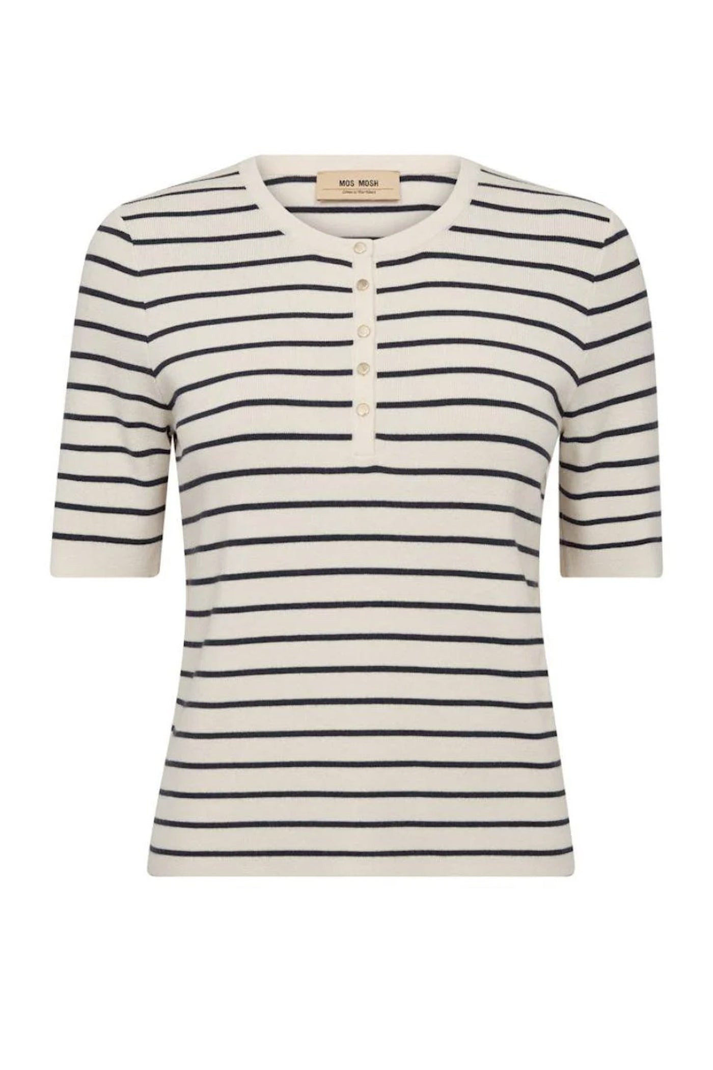 MMAliz Caliz Stripe SS Knit INDIA INK - 179080
