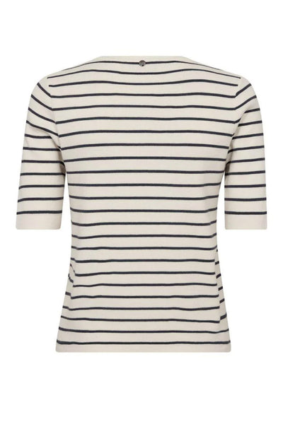 MMAliz Caliz Stripe SS Knit INDIA INK - 179080 Thumbnail