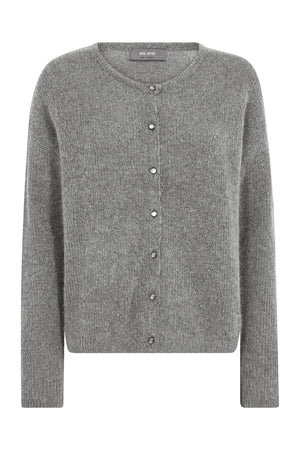 MMAlmine Knit Cardigan Grey Melange - 158680