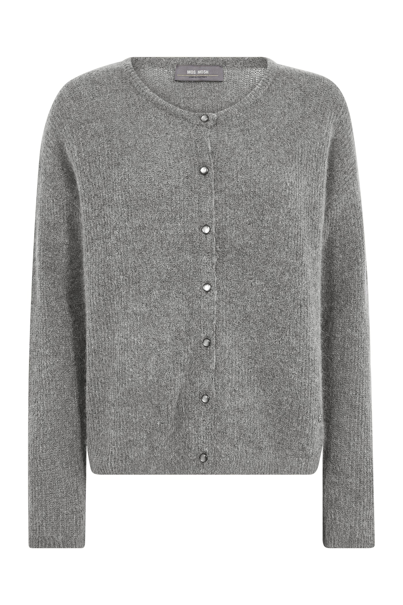 MMAlmine Knit Cardigan Grey Melange - 158680