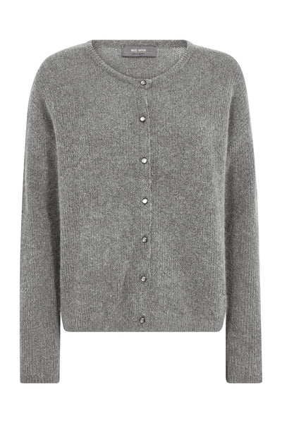 MMAlmine Knit Cardigan Grey Melange - 158680 Thumbnail